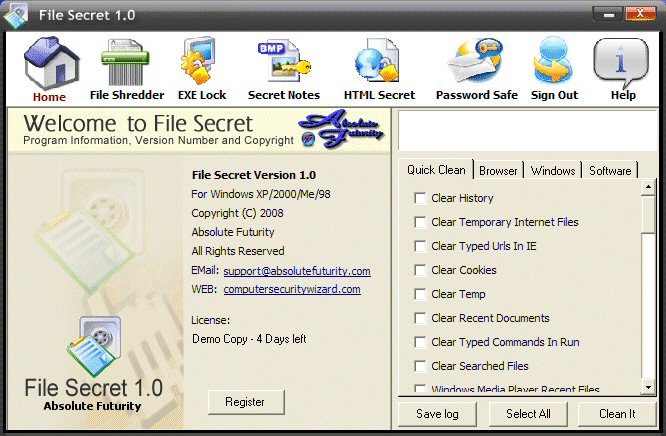 Click to view File Secret 1.0.1 screenshot